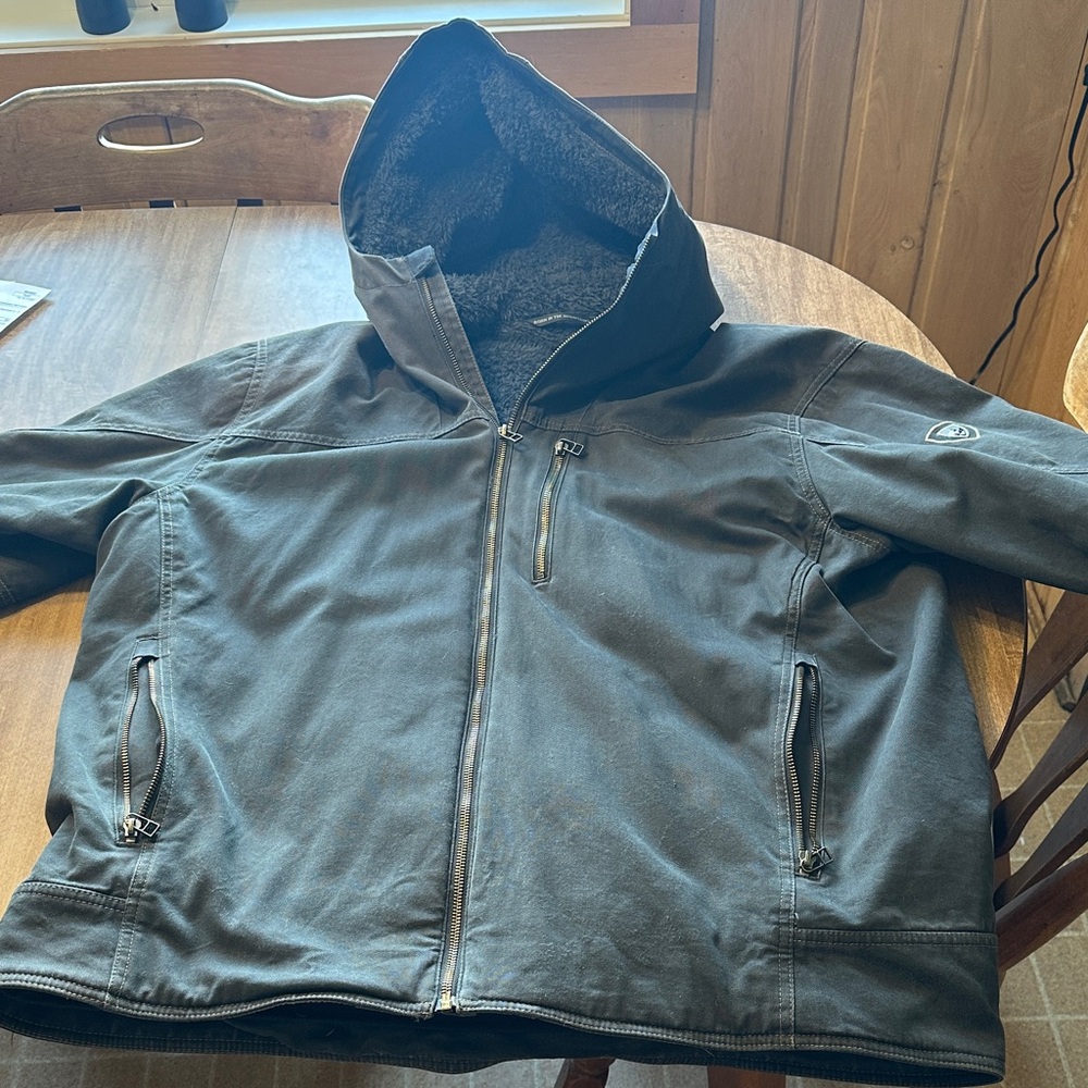 Kuhl Men's Charcoal Hooded Performance Jacket